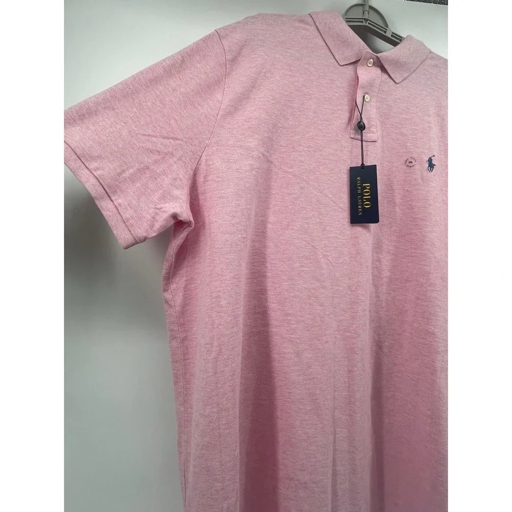 Polo Ralph Lauren Polo Mens XXL Polo Shirt Short Sleeve Pink 100% Cotton‎